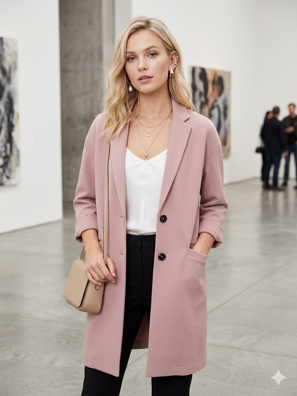 Topshop Dusty Rose Jacket Size 2